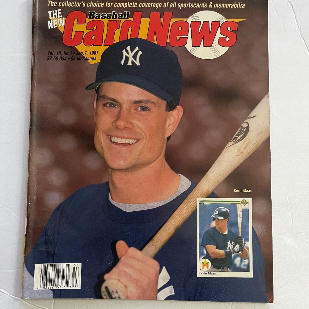 1991 Baseball Card News - Kevin Maas in the cover